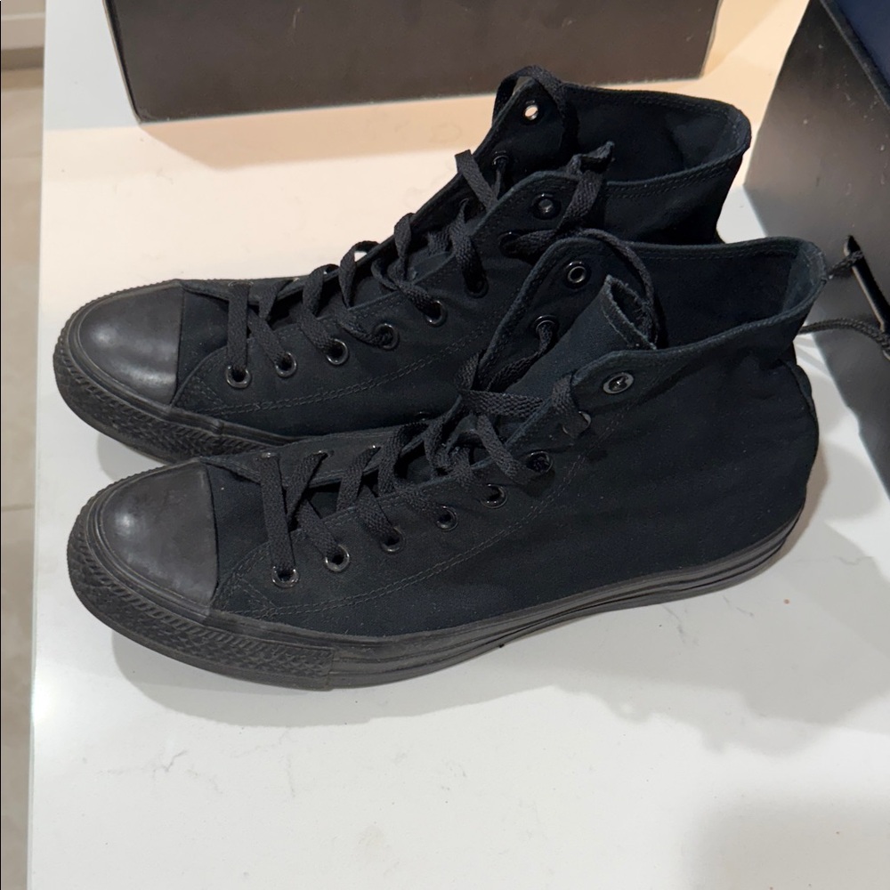 Converse Black High Top Sneakers - Picture 2 of 3